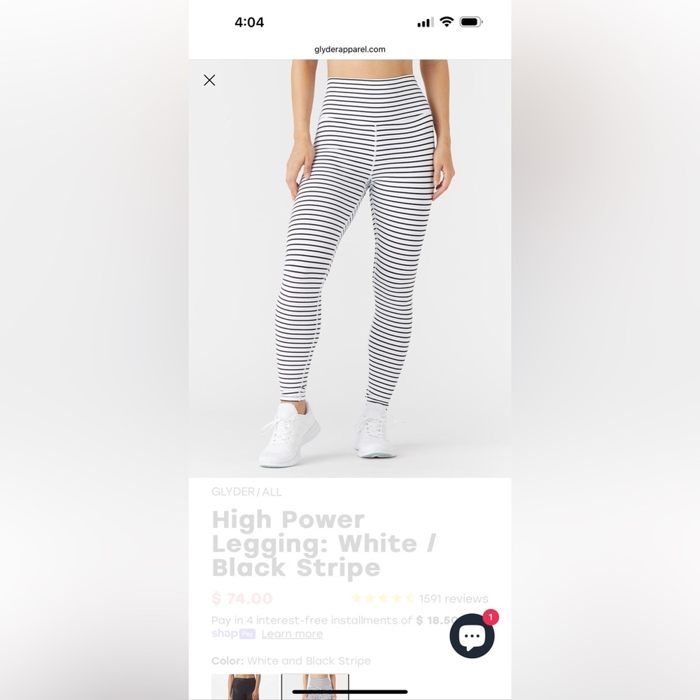 Glyder Stripped high power legging